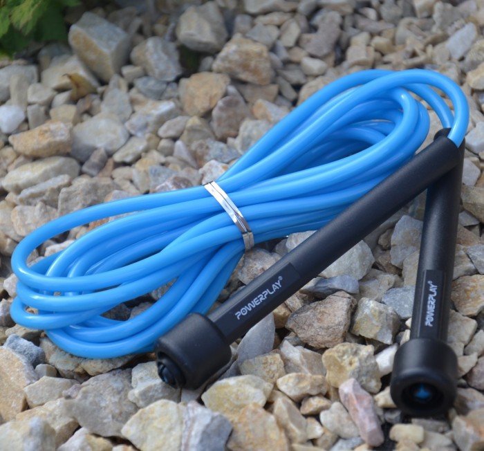 Скакалка PowerPlay 4201 Basic Jump Rope Синя (2,8m.)