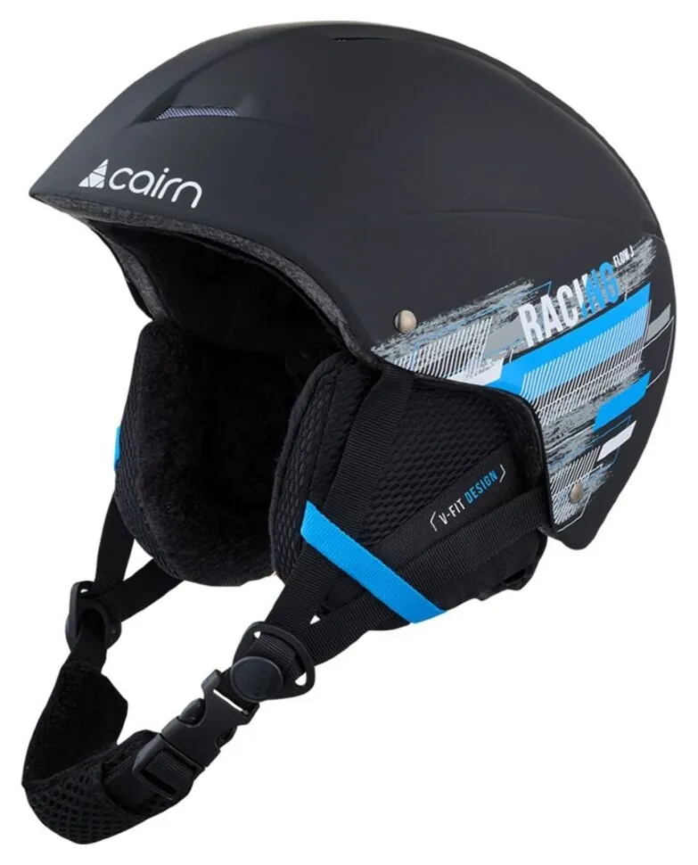 Шолом Cairn Flow Jr mat black-racing (48-50)