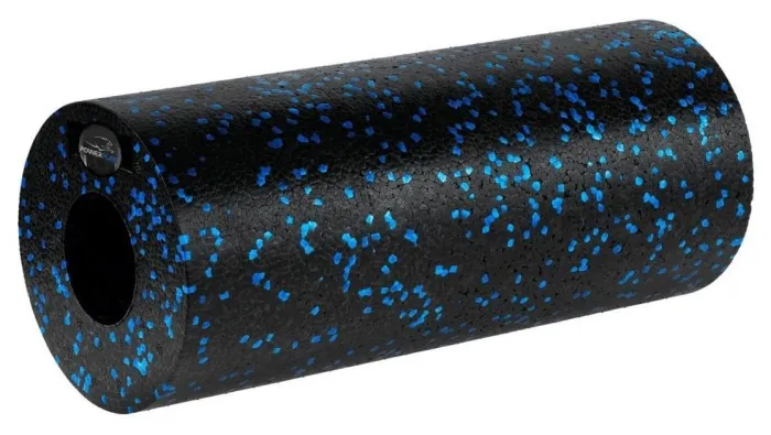 Массажний набір PowerPlay PP_4015 EPP Foam Roller Set 4in1 (2-а ролі + 2-а м'ячі) Чорно-синій
