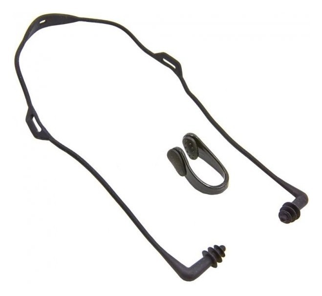 Беруші та затискач для носа SP-Sport HN-4B у пластиковому футлярі, рожевий