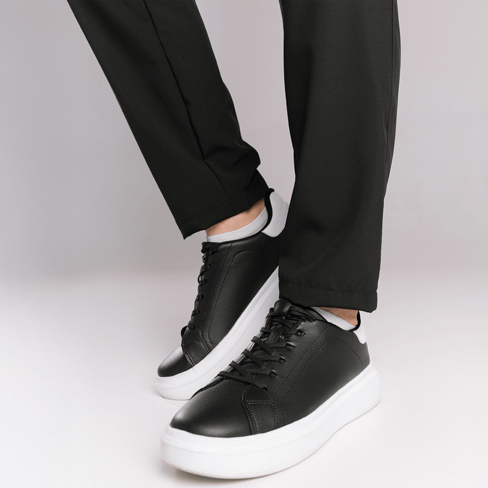 Чоловічі чорні штани весняні літні з софту легкі прямого крою Pobedov Aero, укр, укр