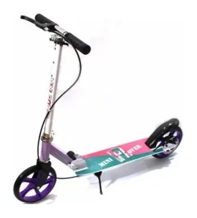 Самокат Bavar Sport c дисковым тормозом фиолетовый, укр