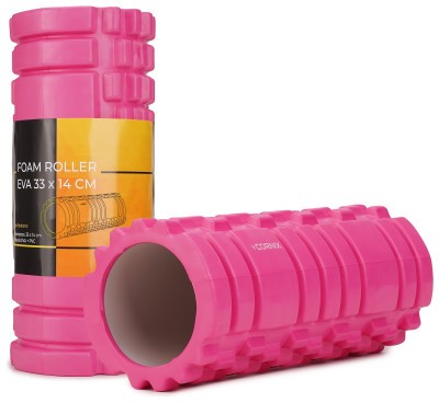 Масажний ролик Cornix EVA 33 x 14 см (валик, роллер) XR-0031 Pink