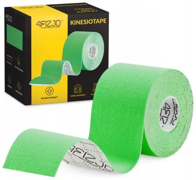 Стрічка кінезіологічна (кінезіо тейп) 4FIZJO 5 см x 5 м Green (P-5907739315984)
