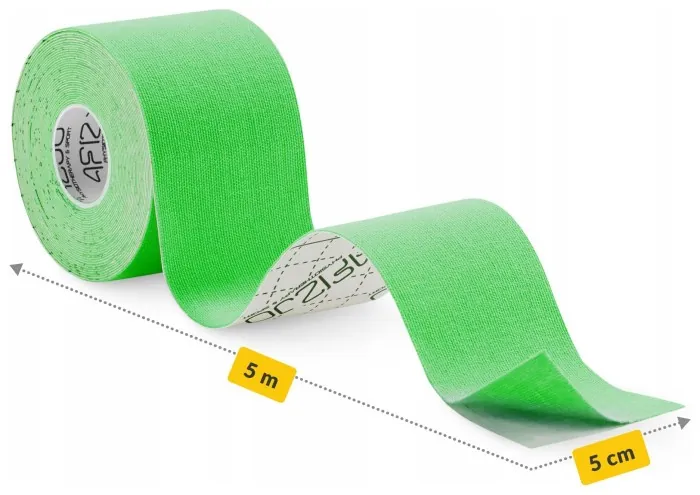 Стрічка кінезіологічна (кінезіо тейп) 4FIZJO 5 см x 5 м Green (P-5907739315984)