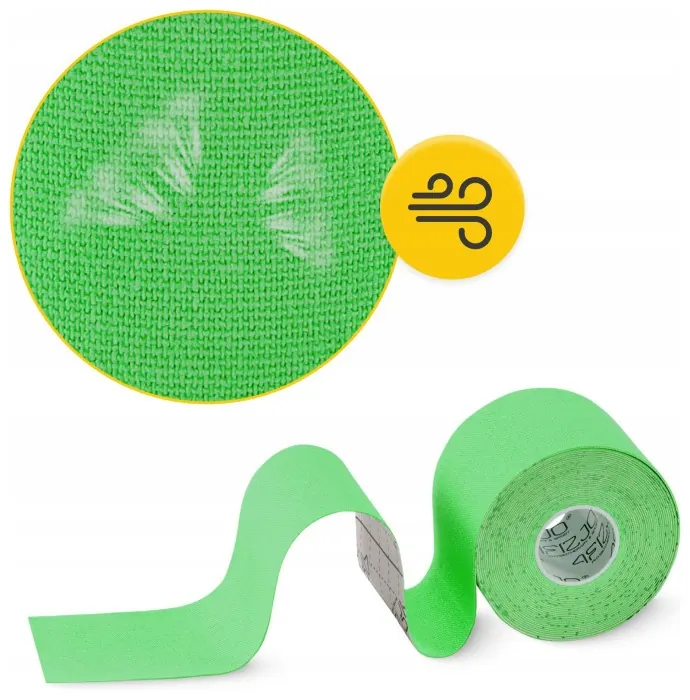 Стрічка кінезіологічна (кінезіо тейп) 4FIZJO 5 см x 5 м Green (P-5907739315984)