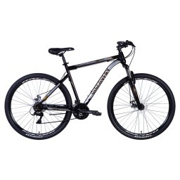 Велосипед ST 29" Discovery TREK AM DD рама- " 2024 (чорно-помаранчевий)