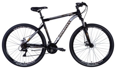 Велосипед ST 29" Discovery TREK AM DD рама-" 2024 (черно-оранжевый)