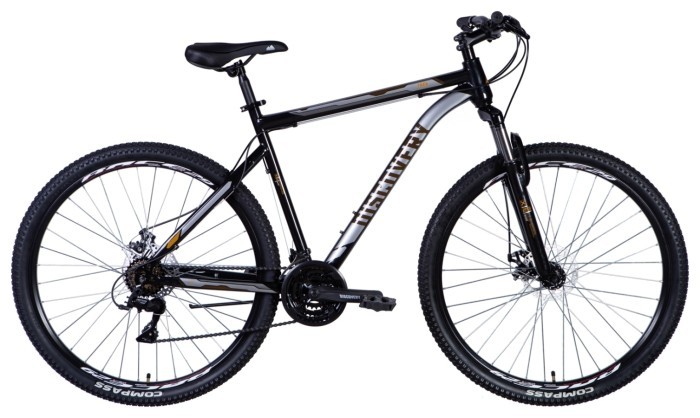 Велосипед ST 29" Discovery TREK AM DD рама-" 2024 (черно-оранжевый)