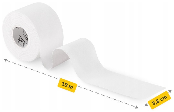 Стрічка кінезіологічна (кінезіо тейп) 4FIZJO Rigid Tape 3.8 см x 10 м жорстка White (P-5905973400817)
