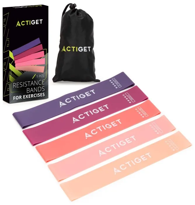 Резинки для фітнесу Actiget Mini Power Band набір 5 шт 1-20 кг ACT0105
