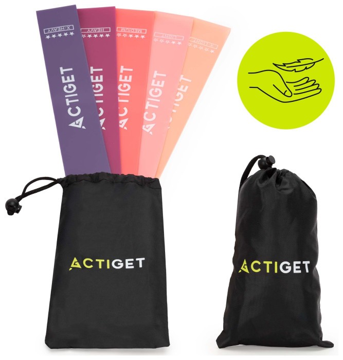 Резинки для фітнесу Actiget Mini Power Band набір 5 шт 1-20 кг ACT0105