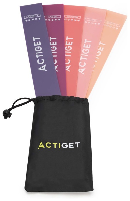 Резинки для фітнесу Actiget Mini Power Band набір 5 шт 1-20 кг ACT0105