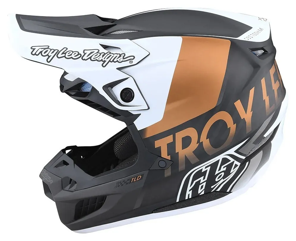 Шолом Troy Lee Designs SE5 Carbon (QUALIFIER WHITE / BRONZE) M (OBOD_171559003)