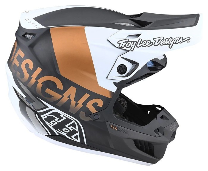 Шолом Troy Lee Designs SE5 Carbon (QUALIFIER WHITE / BRONZE) M, укр, укр