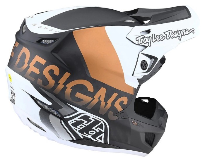 Шолом Troy Lee Designs SE5 Carbon (QUALIFIER WHITE / BRONZE) M, укр, укр