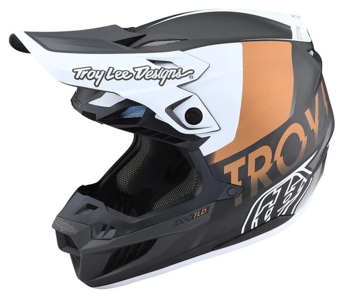 Шолом Troy Lee Designs SE5 Carbon (QUALIFIER WHITE / BRONZE) M, укр, укр