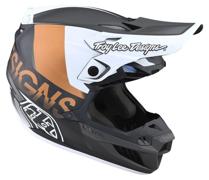 Шолом Troy Lee Designs SE5 Carbon (QUALIFIER WHITE / BRONZE) M, укр, укр