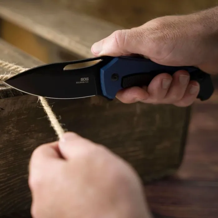 Ніж складаний SOG Bulwark FL, Blue