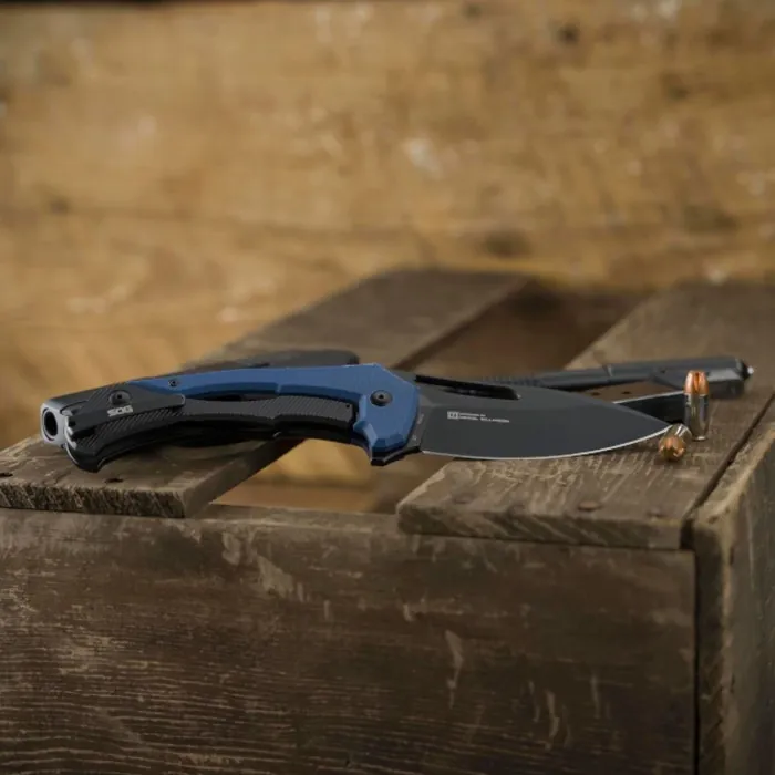 Ніж складаний SOG Bulwark FL, Blue