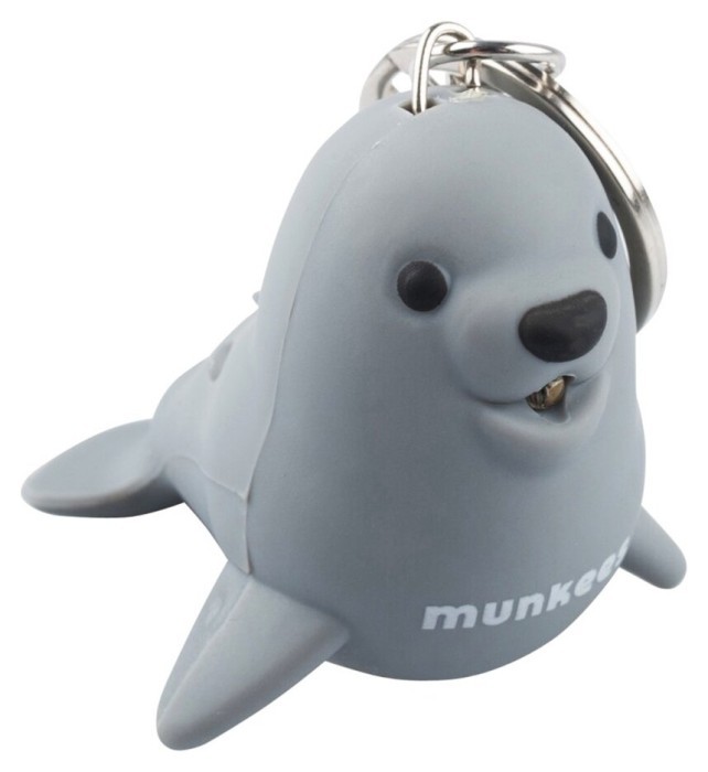 Munkees 1123 брелок-ліхтарик Sea Lion LED grey, укр, укр