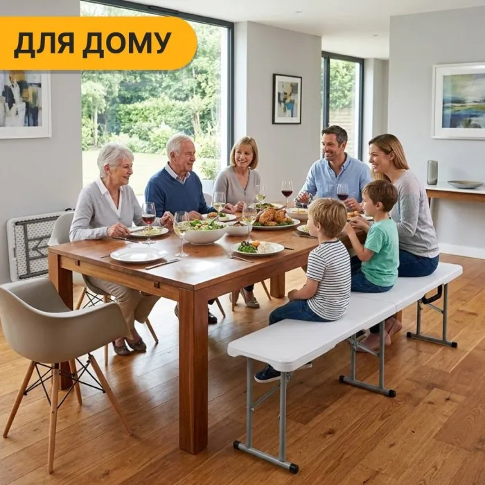 Раскладная туристическая скамейка LEOBRO Tourismo 180 x 27 см (LB-1062)
