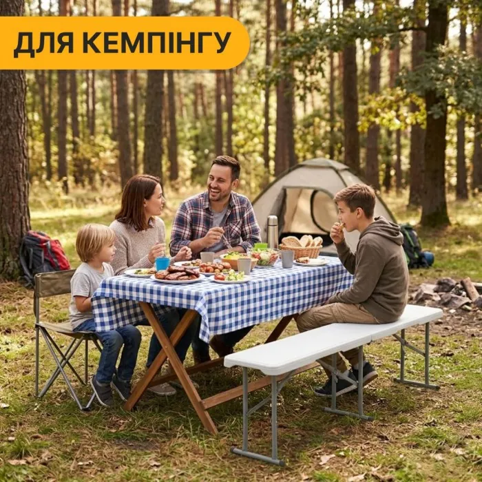 Раскладная туристическая скамейка LEOBRO Tourismo 180 x 27 см (LB-1062)
