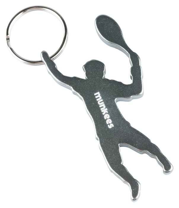Munkees 3492 брелок-відкривальник Tennis Player grey