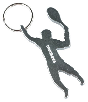 Munkees 3492 брелок-открывалка Tennis Player grey