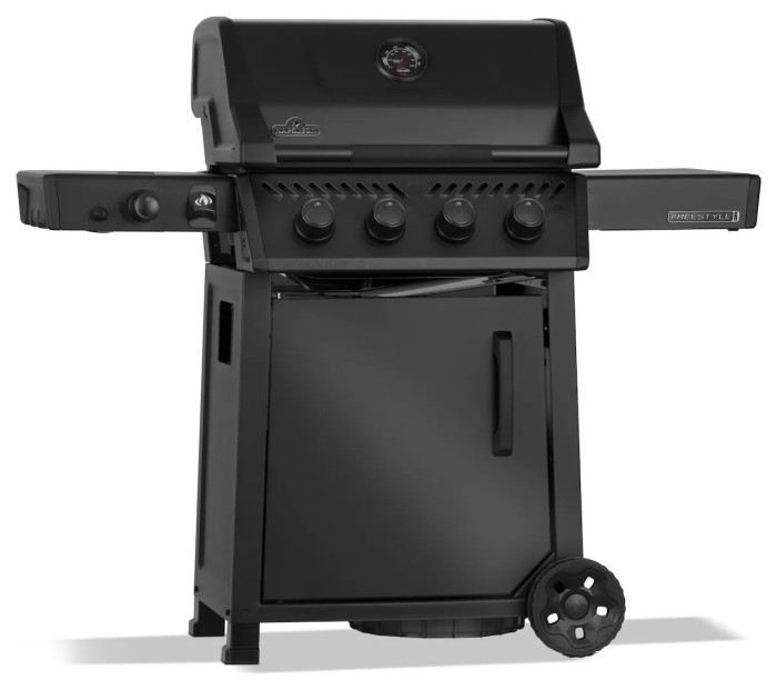 Газовый гриль Napoleon Phantom Freestyle Pro 425 с боковой горелкой SIZZLE ZONE и дверкой, черный мат FP425DSIBPK-1-UA-PHM