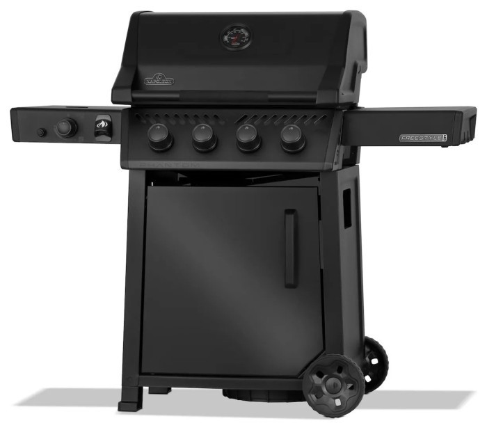 Газовый гриль Napoleon Phantom Freestyle Pro 425 с боковой горелкой SIZZLE ZONE и дверкой, черный мат FP425DSIBPK-1-UA-PHM