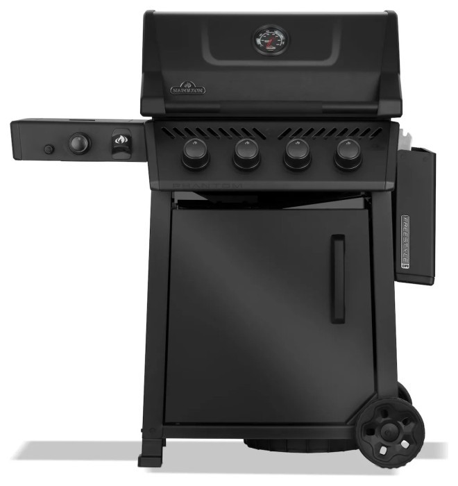 Газовый гриль Napoleon Phantom Freestyle Pro 425 с боковой горелкой SIZZLE ZONE и дверкой, черный мат FP425DSIBPK-1-UA-PHM