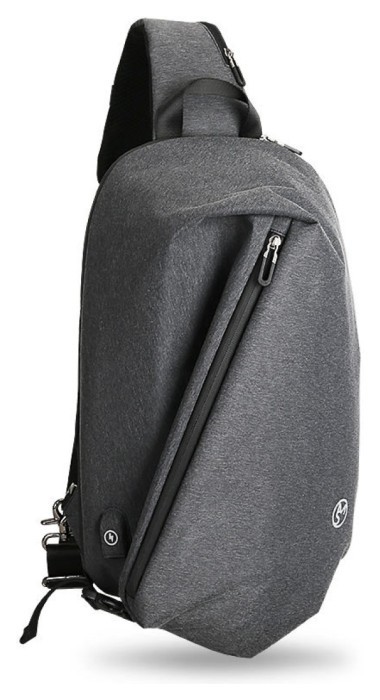 Рюкзак з однією лямкою Mazzy Star MS177 Light grey, укр, укр