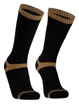 Носки водонепроницаемые Dexshell Hytherm Pro Socks, размер XL (47-49), черные с коричневой полосой