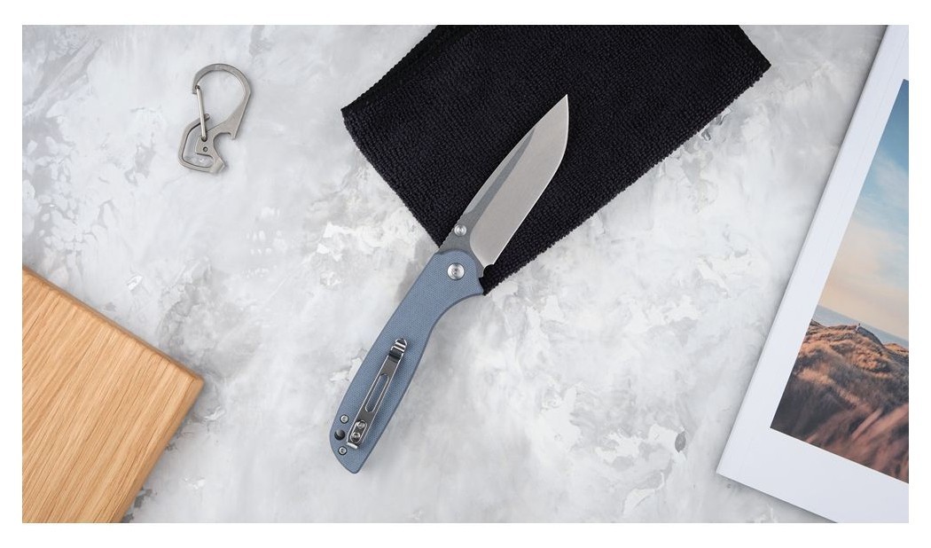 Ніж складаний Ganzo G6803 ciрий, укр, укр