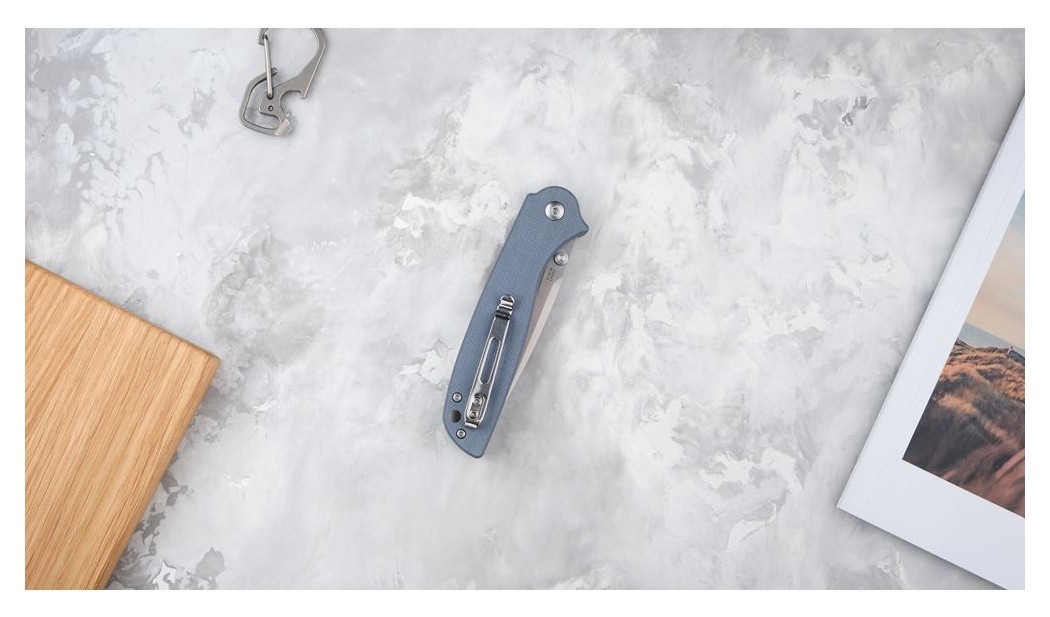 Ніж складаний Ganzo G6803 ciрий, укр, укр