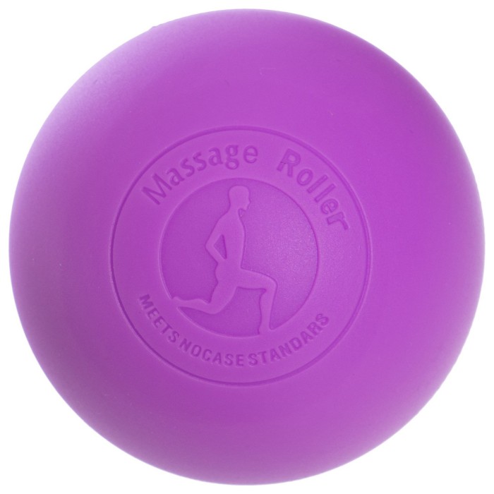 Масажний м'ячик EasyFit каучук 6.5 см фіолетовий, укр, укр