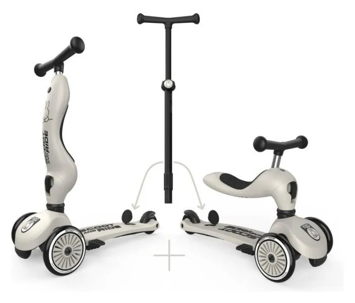 Самокат Scoot and Ride серії Highwaykick-1 Push and Go Miffy світло-сірий, до 5 років
