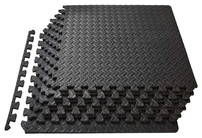 Татамі мат EasyFit SwallowTail 4 шт (60х60х1 см) пазл хвіст ластівки з бортиком, укр, укр