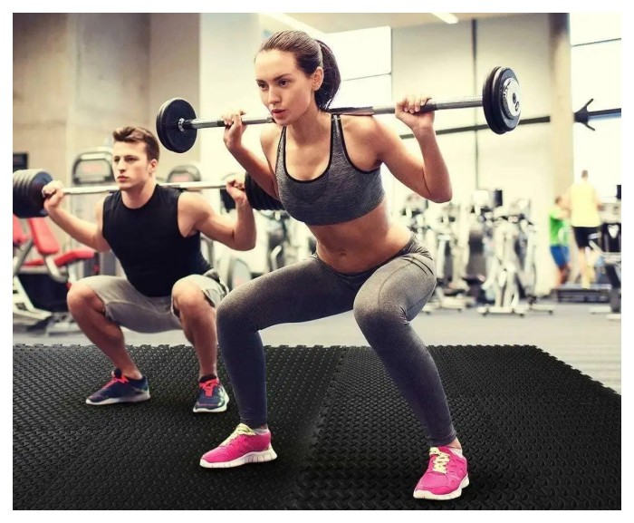 Татамі мат EasyFit SwallowTail 4 шт (60х60х1 см) пазл хвіст ластівки з бортиком