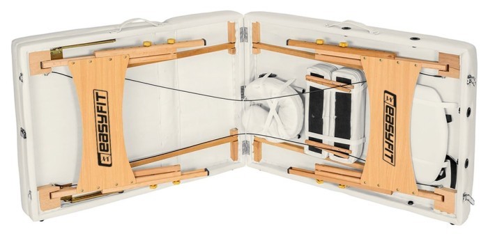 Масажний стіл EasyFit ZenRest кушетка складна Бежевий з чохлом, укр, укр