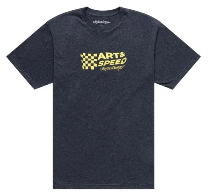 Футболка TLD FINISH LINE SS TEE; [BLACK HEATHER] L