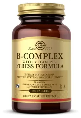 B-Complex with Vitamin C Stress Formula - 100 tabs