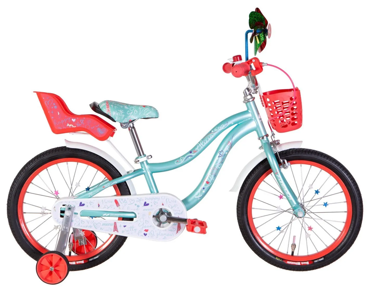 Велосипед ST 18" Formula Kid ALICIA BH рама-9" бірюзовий 2026 (OPS-FRK-18-174)