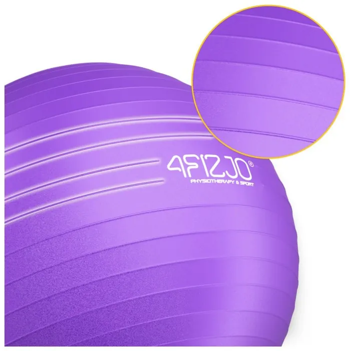 М'яч для фітнесу (фітбол) 4FIZJO 85 см Anti-Burst Violet (P-5905973404846)