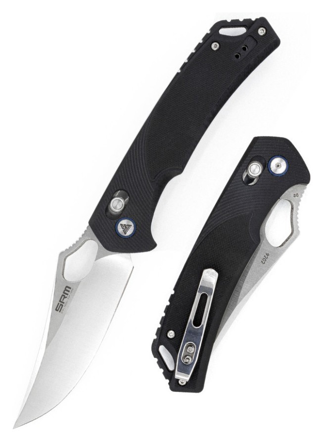 Ніж складаний SRM Retriever 9202, чорний, укр, укр