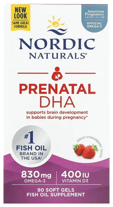 Prenatal DHA - 90 softgels Strawberry