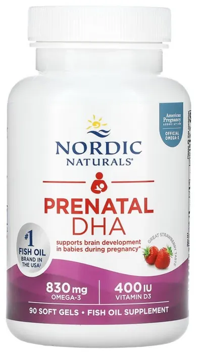 Prenatal DHA - 90 softgels Strawberry