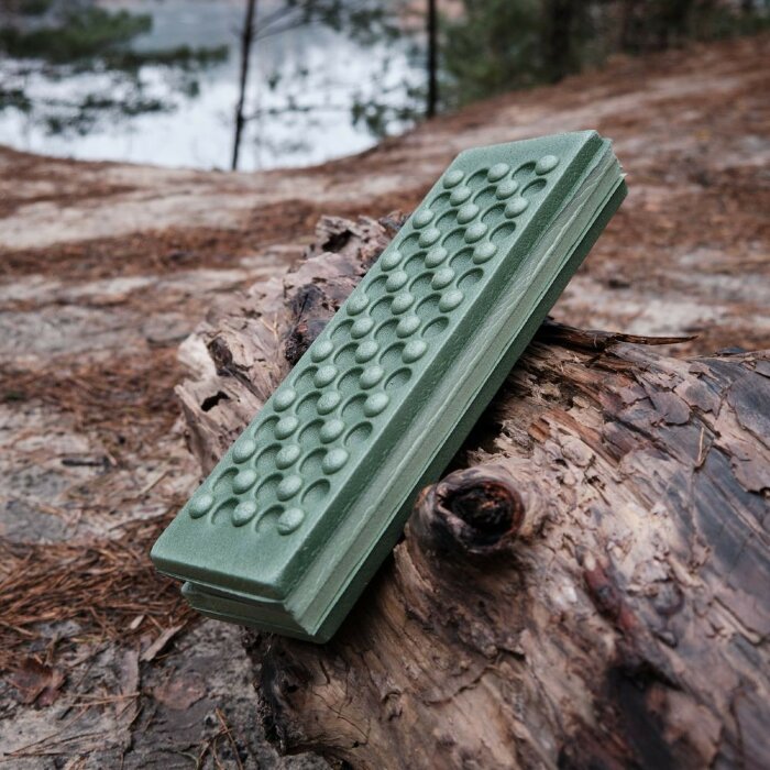 Сидушка туристична складана XPE Naturehike NH20PJ025, 15 мм, темно-зелена з чохлом для походів та кемпінгу, укр, укр