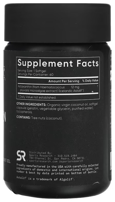 Astaxanthin 12mg - 60 softgels